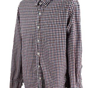 Tommy Hilfiger Black and White Checkered Casual Shirt